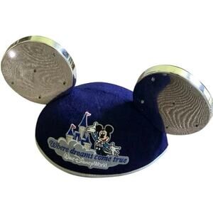 Walt Disney World Mickey Mouse Ears Hat "Were Dreams Come True"
